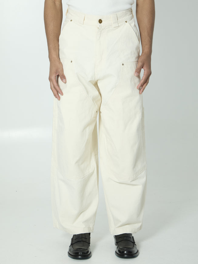 Willy Chavarria Stockton White Jeans Cream