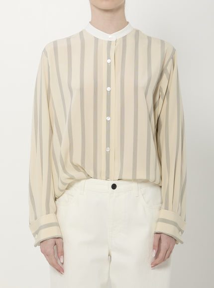 The Row Falco Striped Shirt White