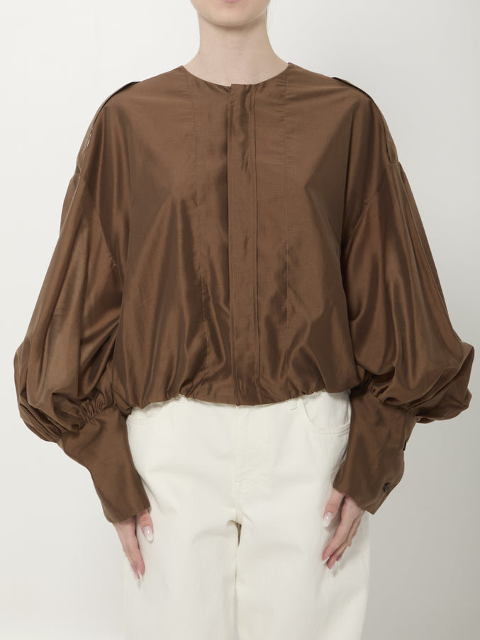 The Latest Diana Lightweight Muslin Shirt Brown