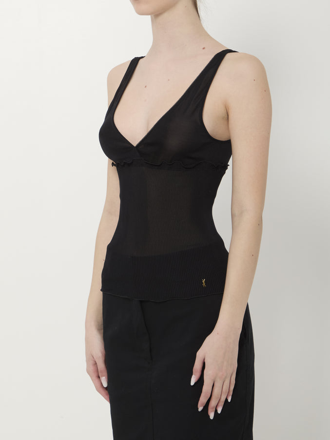 Saint Laurent Cassandre Tank Top