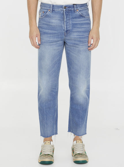 Gucci Washed-out Denim Jeans Light Blue