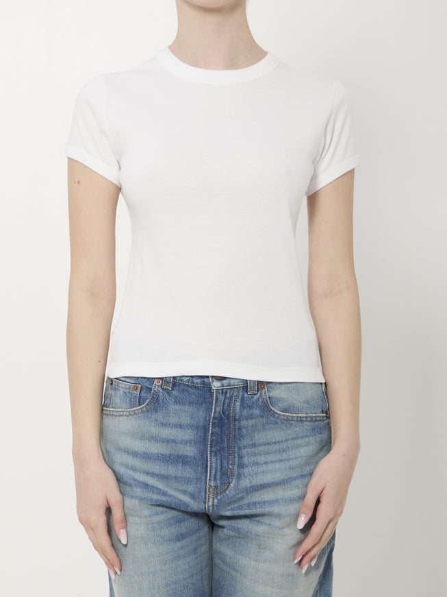Saint Laurent Cassandre T-shirt White