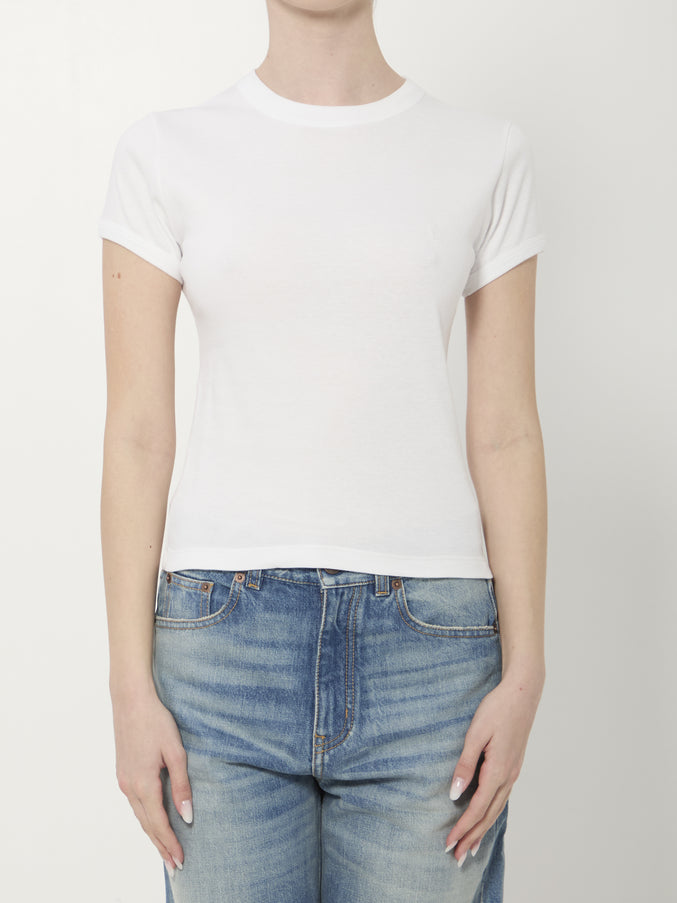 Saint Laurent Cassandre T-shirt White