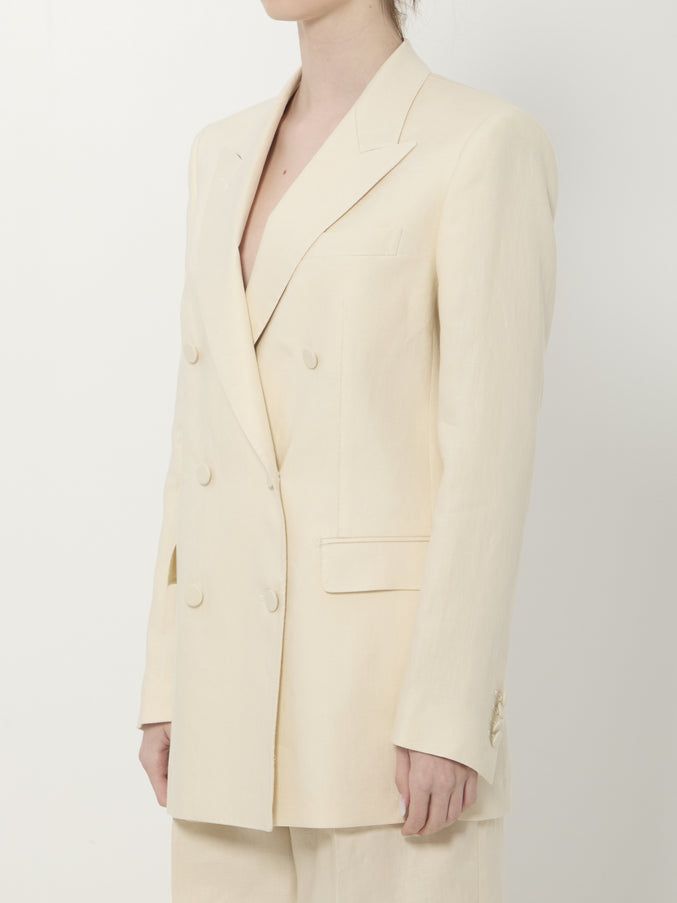 Tagliatore Double-breasted Linen Jacket