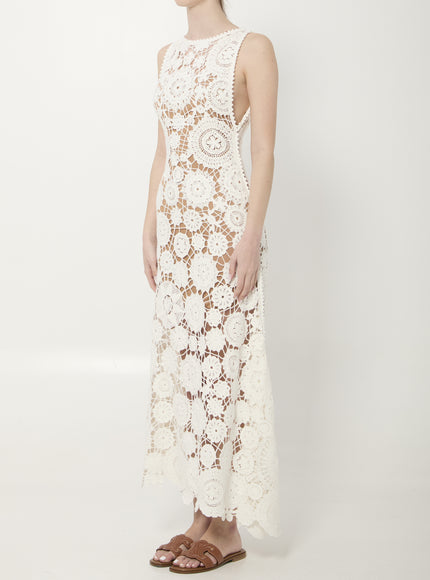 Self Portrait Crochet Maxi Dress