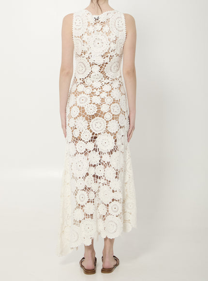 Self Portrait Crochet Maxi Dress