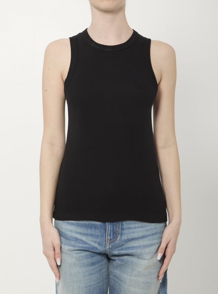 Saint Laurent Cassandre Tank Top Black