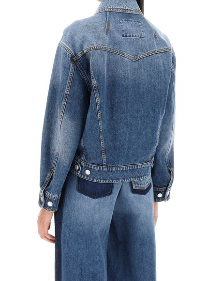 Alexander Mcqueen denim cocoon jacket