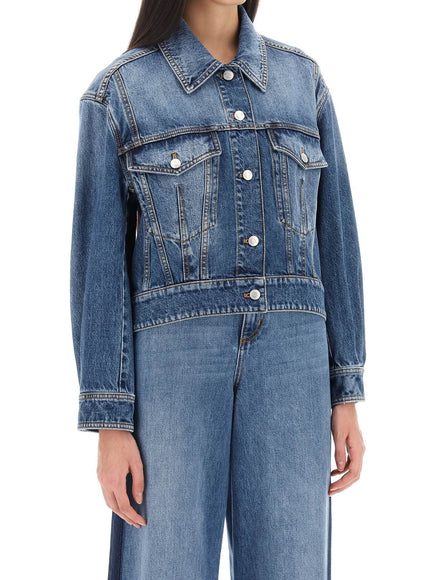 Alexander Mcqueen denim cocoon jacket