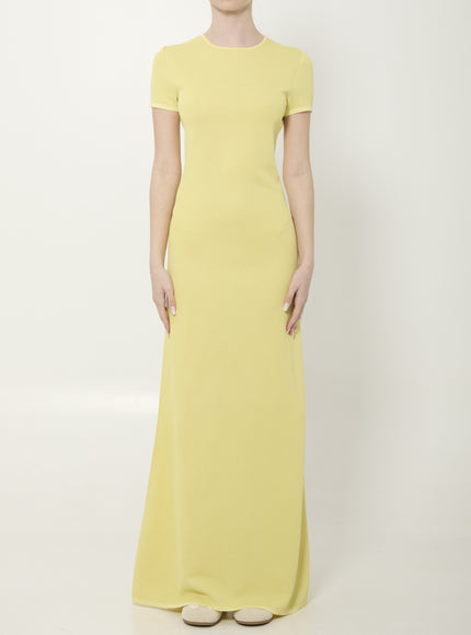 Jacquemus La Robe Maille Maxi Dress Yellow