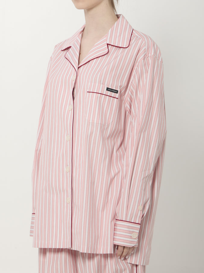 Dolce & Gabbana Striped Poplin Shirt