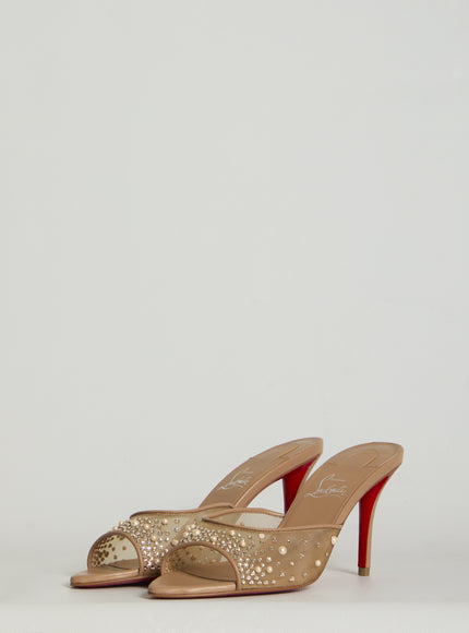 Christian Louboutin Miss Z Desgrastrass Pearl Mules
