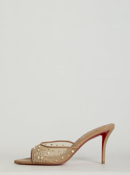 Christian Louboutin Miss Z Desgrastrass Pearl Mules