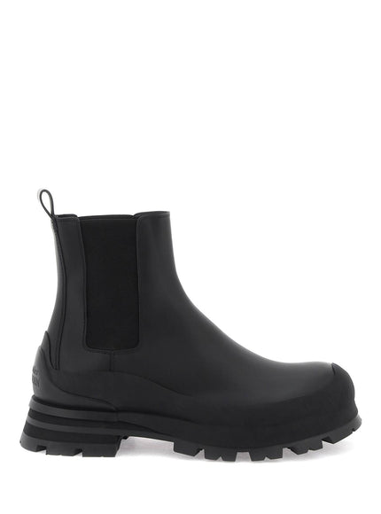 Alexander Mcqueen leather chelsea ankle boots