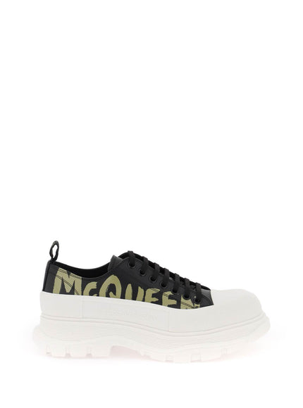 Alexander Mcqueen tread slick sneakers with graffiti logo