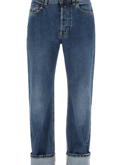 Alexander Mcqueen straight fit jeans in selvedge denim