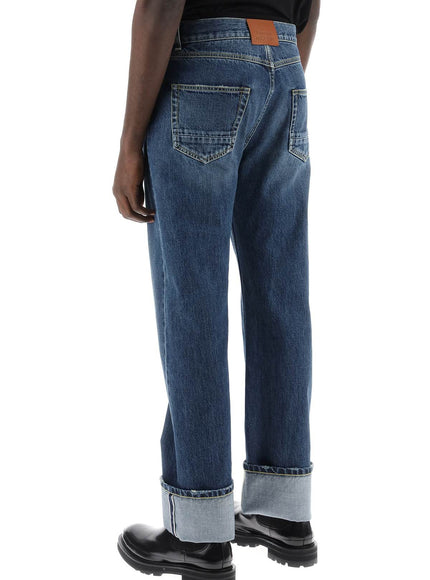 Alexander Mcqueen straight fit jeans in selvedge denim