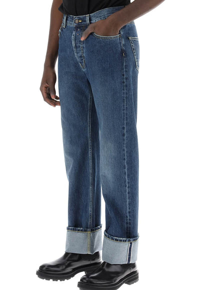 Alexander Mcqueen straight fit jeans in selvedge denim