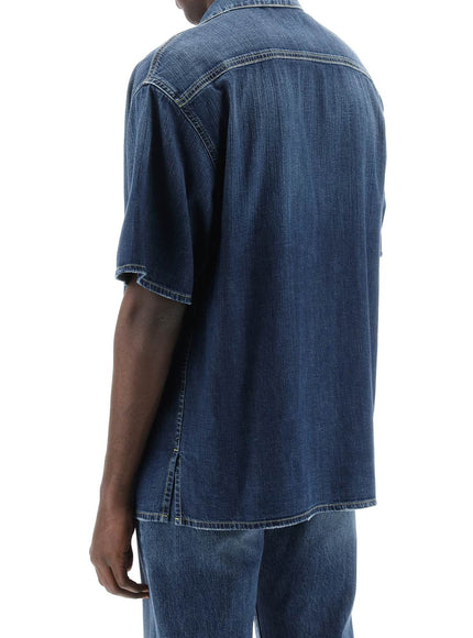 Alexander Mcqueen organic denim short sleeve shirt