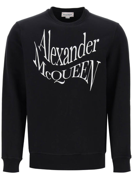 Alexander Mcqueen warped logo sweatshirt