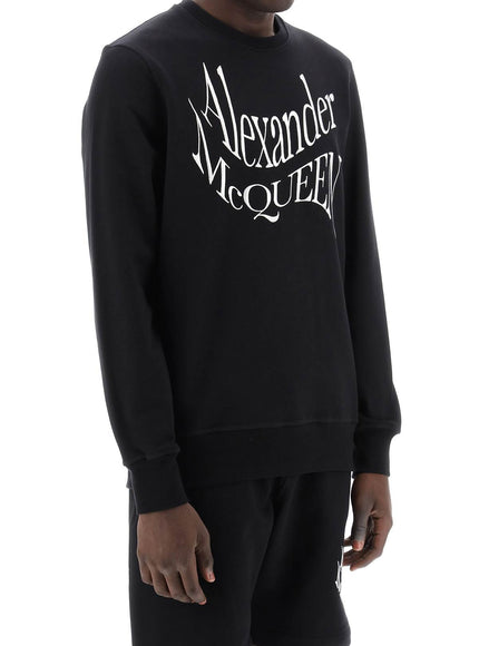 Alexander Mcqueen warped logo sweatshirt