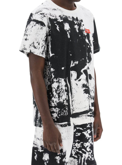 Alexander Mcqueen fold print t-shirt