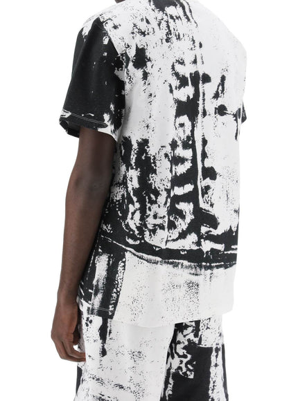 Alexander Mcqueen fold print t-shirt