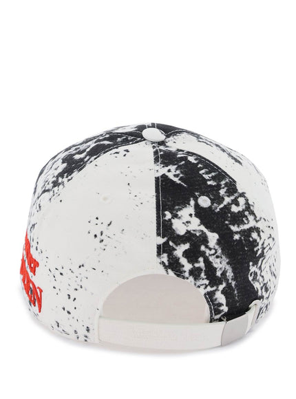 Alexander Mcqueen printed baseball cap with logo embroidery