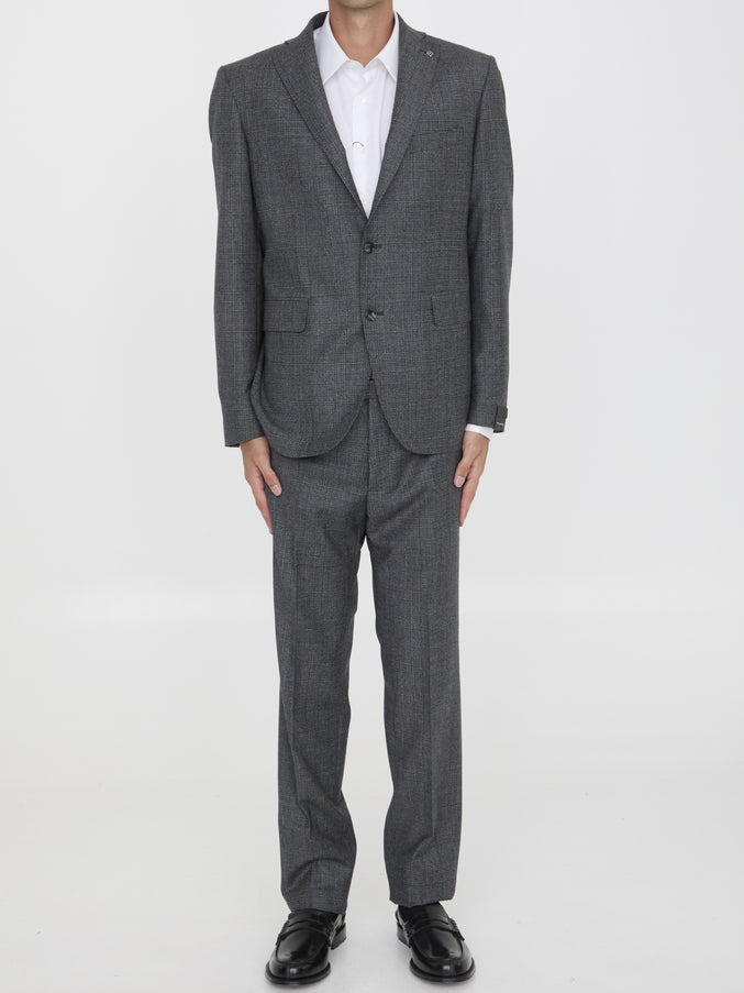 Tagliatore Two-piece Suit In Virgin Wool Grey