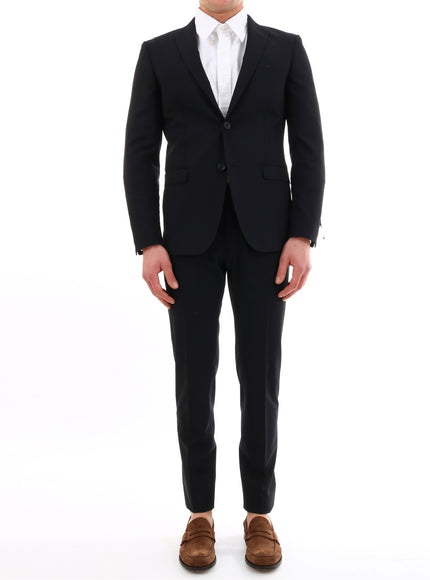 Tonello Blue Suit In Stretch Wool Blue