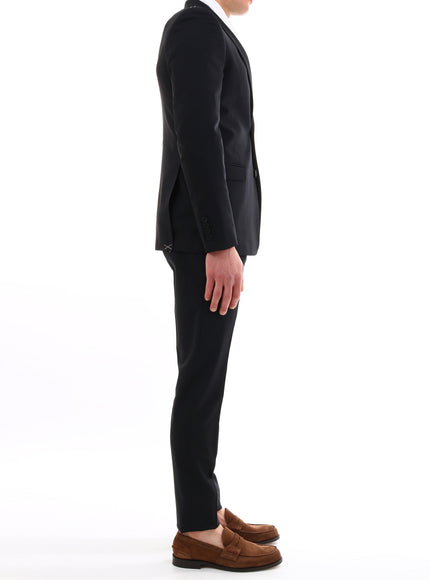 Tonello Blue Suit In Stretch Wool