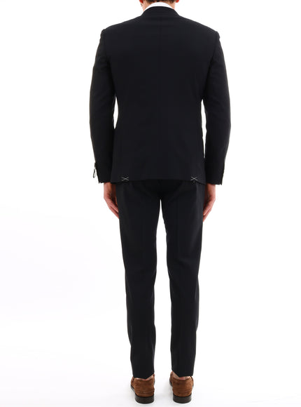 Tonello Blue Suit In Stretch Wool