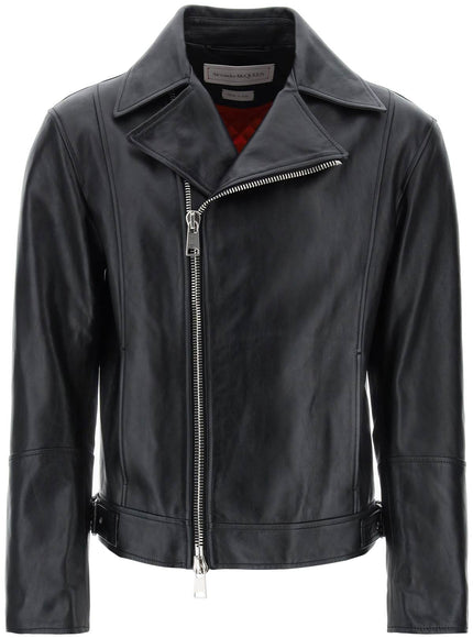 Alexander Mcqueen nappa biker jacket