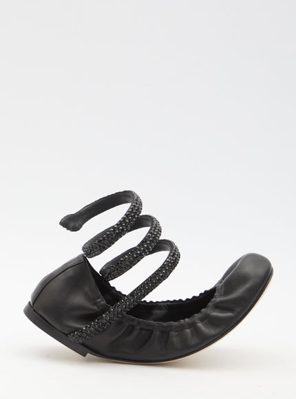 Rene Caovilla Cleo Ballerinas Black