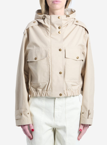 Moncler Carex Cropped Jacket Beige