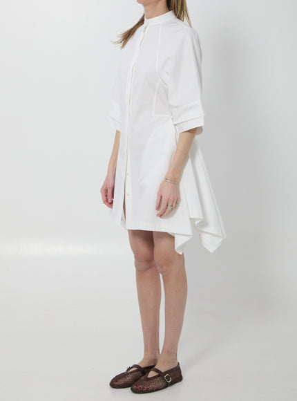 Alaia Poplin Panel Midi Dress