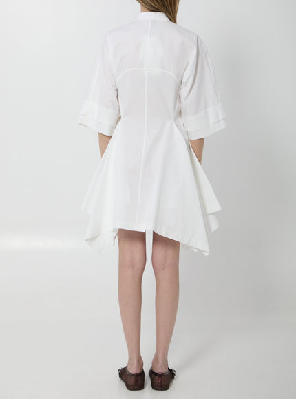 Alaia Poplin Panel Midi Dress