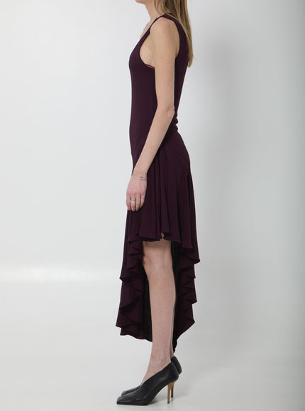 Alaia Fluid Jersey Asymmetric Dress