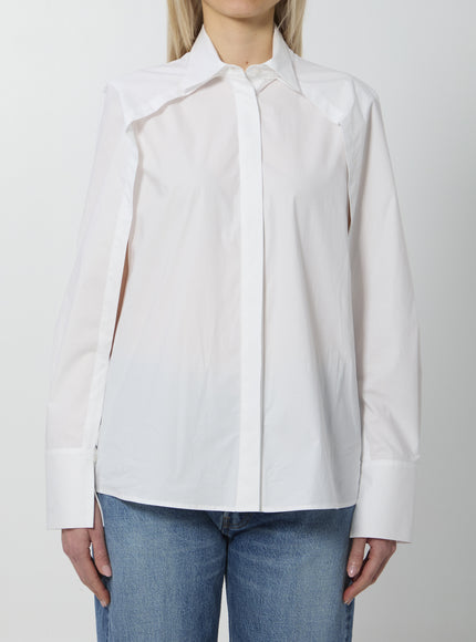 Federica Tosi Open Sleeve Shirt White