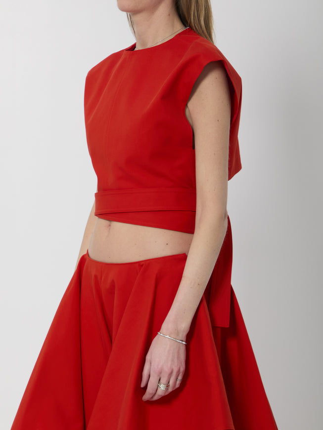 Alaia Cotton Top With Belt
