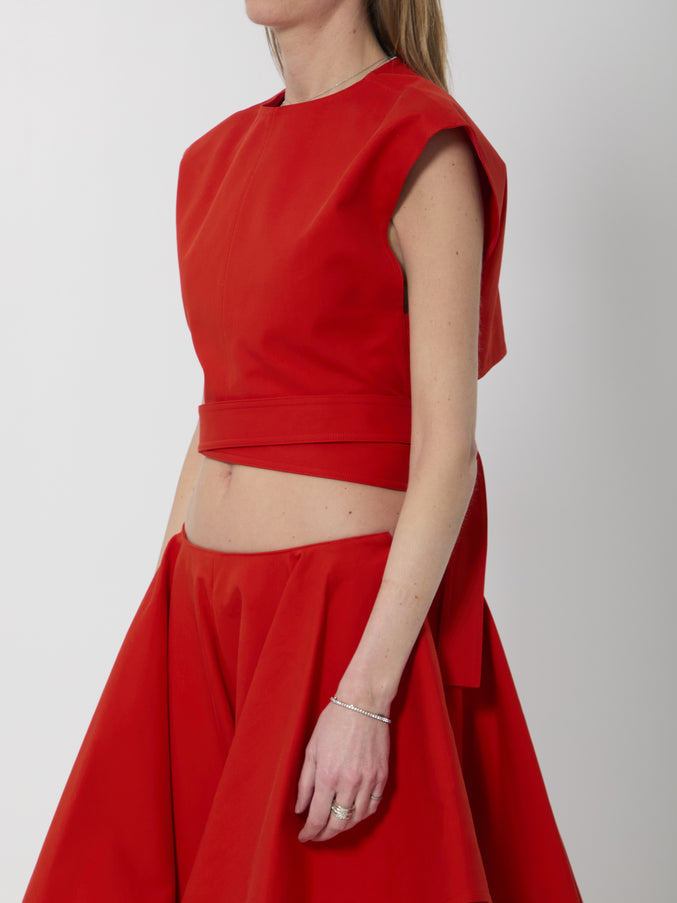 Alaia Cotton Top With Belt