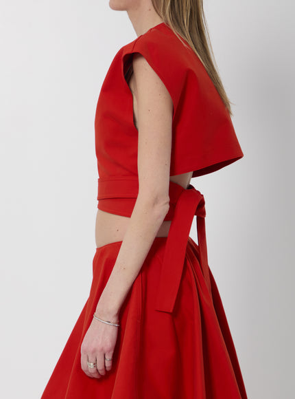 Alaia Cotton Top With Belt