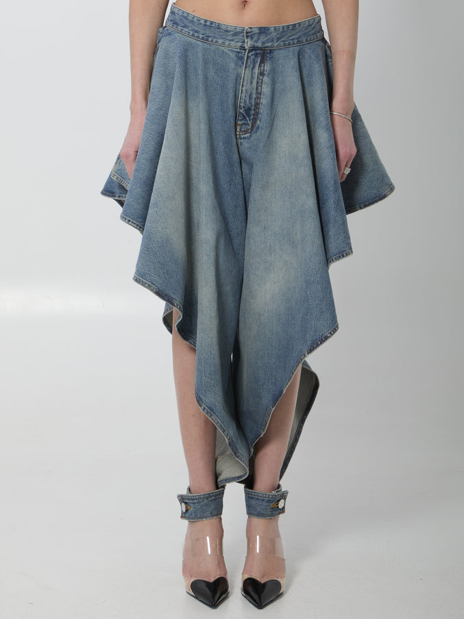 Alaia Délavé Panel Jeans Blue