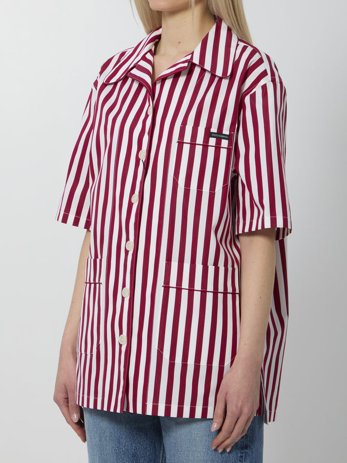 Dolce & Gabbana Striped Poplin Shirt