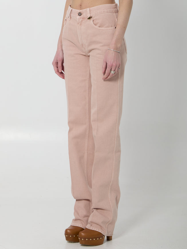 Chloe Straight Leg Jeans In Denim