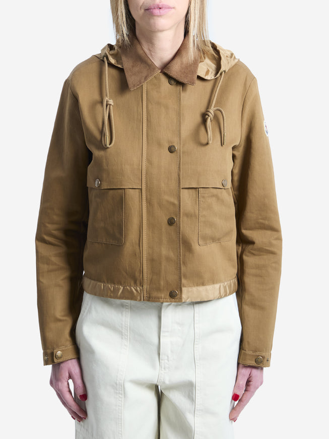 Moncler Aconitum Shirt Jacket Brown