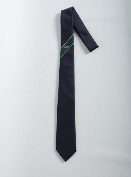 Dior Homme Diagonal Stripe Tie QT Blue