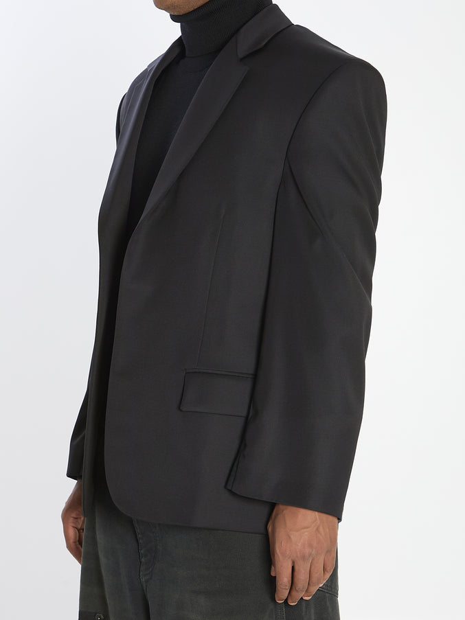 Balenciaga Tailored Jacket In Twill And Jersey