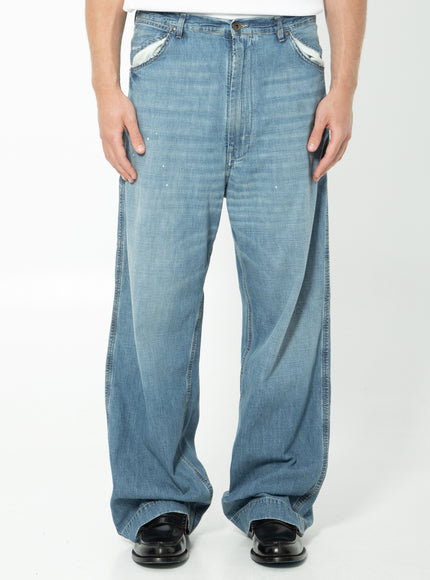 Maison Margiela Blue Wide-leg Jeans Blue