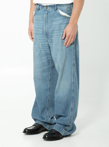 Maison Margiela Blue Wide-leg Jeans